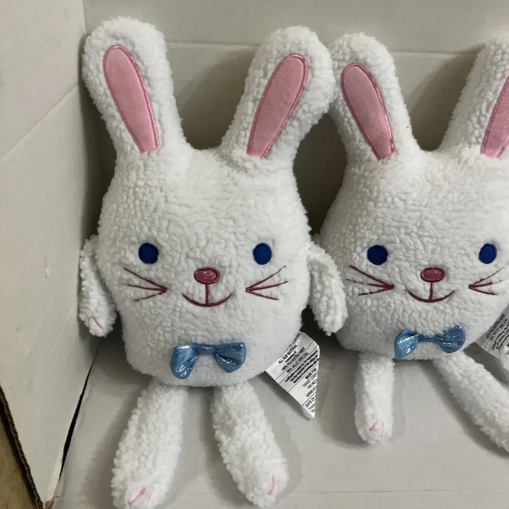 Target Spritz Easter Bunny Rabbit Decorative Pillow Plush 20” Sherpa Set Of 3